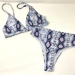 Aurelle swim foxy snake bikini NWT Sz S
